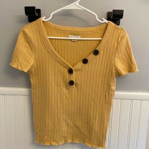 Worn once , mustard colored light sweater